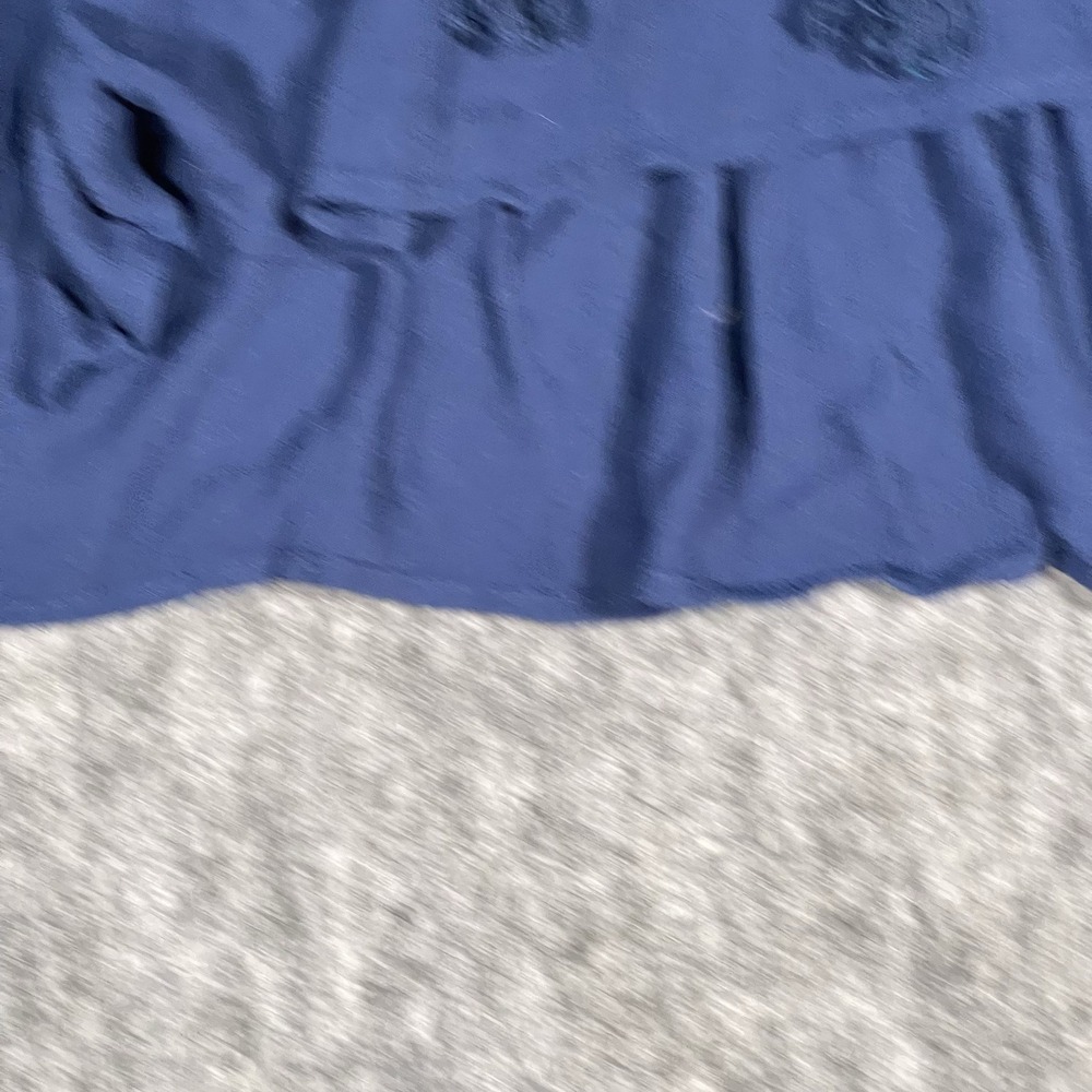 Gypsies & Moondust Boho Bell Sleeve Blue Top Women's Size M Witchy Crochet Crop - Picture 7 of 13